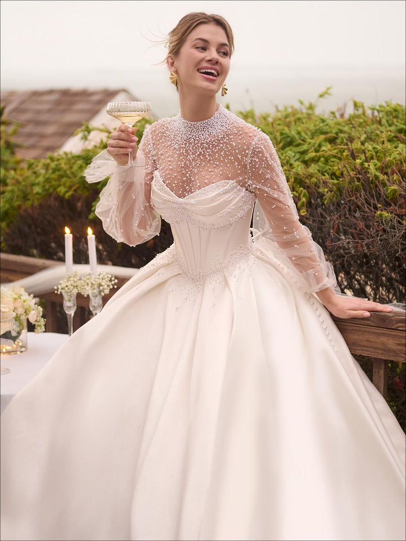 Maggie Sottero Juneau Pearl Ballgown Bridal Gown Maggie Sottero Juneau Pearl Ballgown Bridal Gown