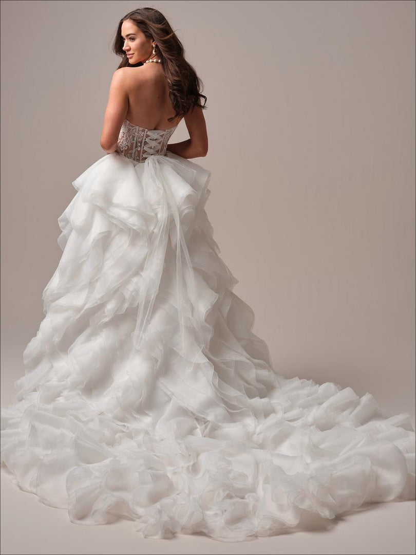 Maggie Sottero "Meredith" Lace Fit and Flare Bridal Gown Maggie Sottero "Meredith" Lace Fit and Flare Bridal Gown