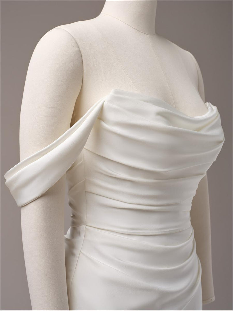 maggie sottero one shoulder dress Rebecca Ingram by Maggie Sottero NADIA (25RW352A01) Sample Wedding Dress