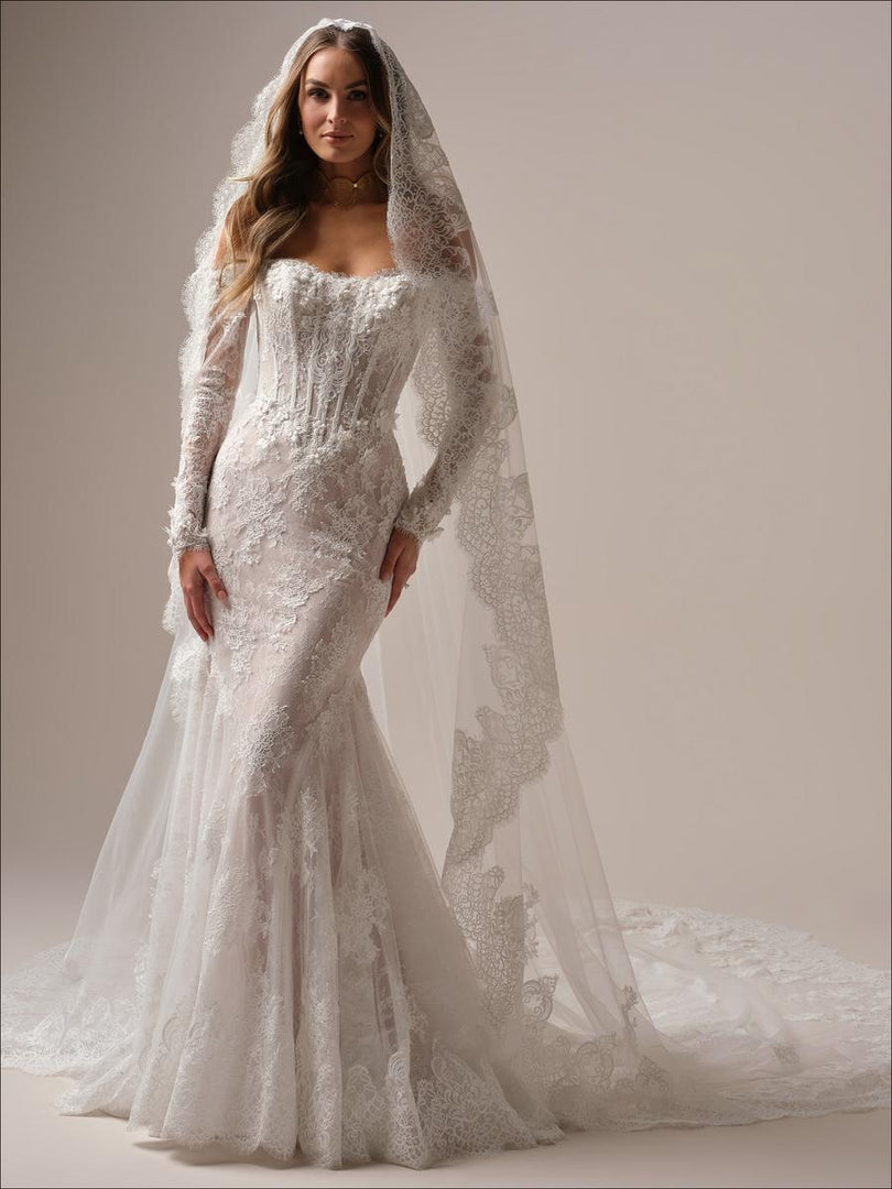 tacera lace dress The Kiara Dress in White Chantilly Lace 4 / White Chantilly Lace