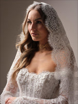 Maggie Sottero "Takera" Fit and Flare Lace Bridal Gown