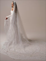 Maggie Sottero "Takera" Fit and Flare Lace Bridal Gown