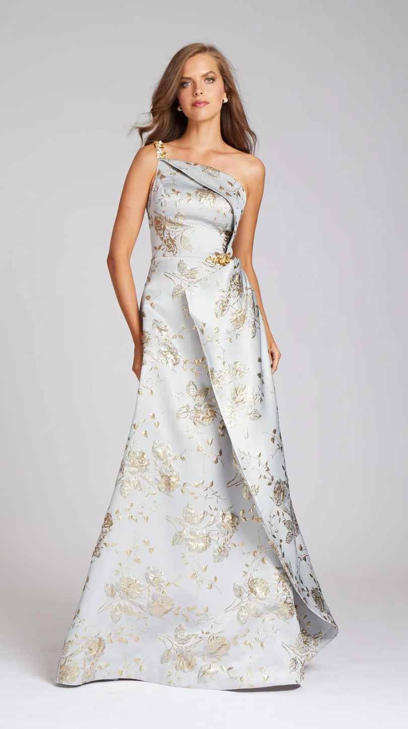 Teri Jon One Shoulder Lone Evening Dress 219043