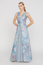 Kay Unger Floral Long Evening Gown 55115244
