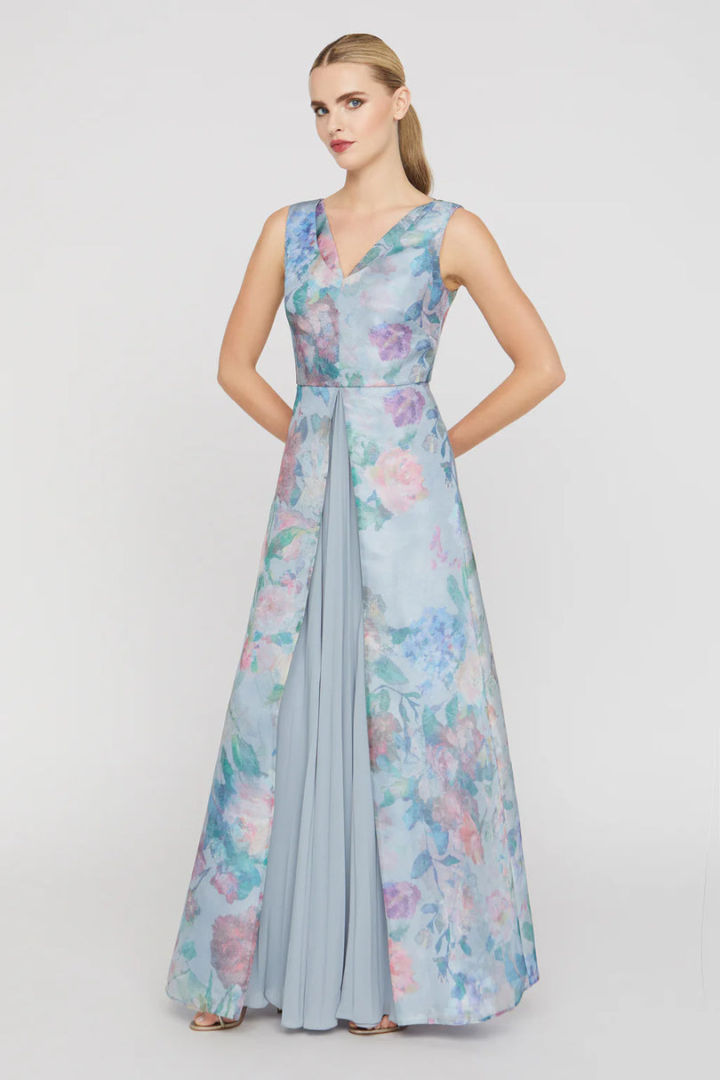 Kay Unger Floral Long Evening Gown 55115244