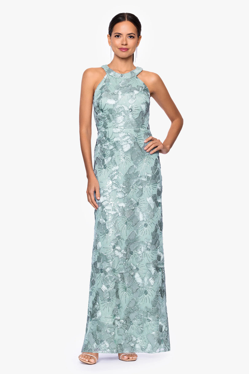 Betsy and Adam "Fabiana" Halter Neck Dress A27023 Betsy and Adam "Fabiana" Halter Neck Dress A27023