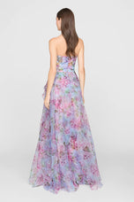 Theia Strapless Floral "Fahreta" Dress 88116064