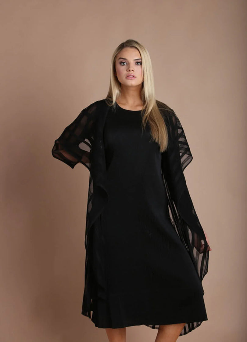 sheer pliss midi dress COS Sheer Pliss Midi Dress