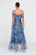 Theia Couture High Low Floral Dress 88114324