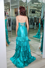 Sherri Hill Halter Fit and Flare Prom Dress 57618