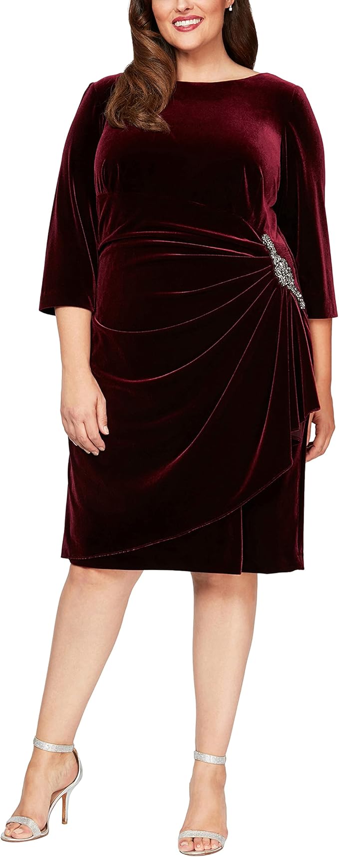 Alex Evenings Velvet Cocktail Dress 4915267 Alex Evenings Velvet Cocktail Dress 4915267