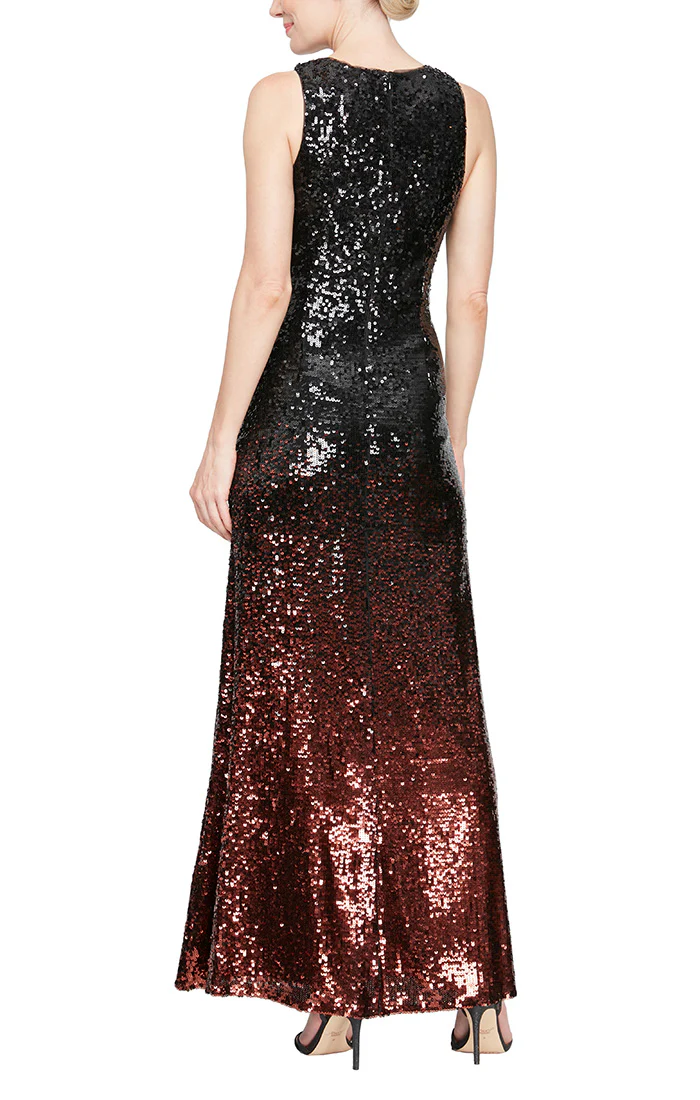 Alex Evenings Sleeveless Ombre Sequin Gown 5196974 Alex Evenings Sleeveless Ombre Sequin Gown 5196974