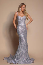 Portia and Scarlett Corset Beaded Prom Dress PS22036