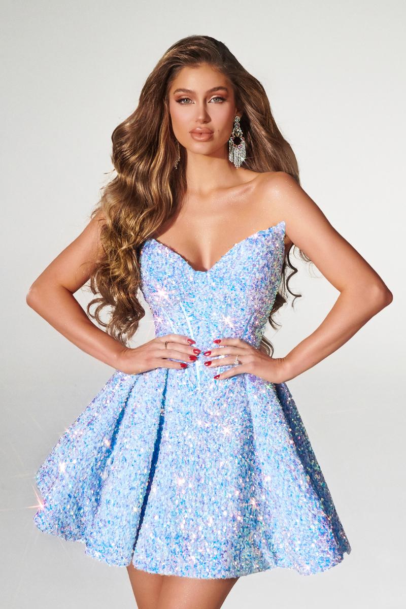 Portia and Scarlett A-Line Sequin Homecoming Dress PS23148