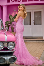 Portia and Scarlett Lace Fitted Prom Dress PS24144