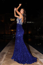 Portia and Scarlett Keyhole Sequin Prom Dress PS24614