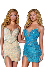 Portia and Scarlett Corset Cocktail Dress PS24647