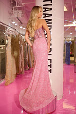Portia & Scarlett Strapless Beaded Prom Dress PS24850C - B