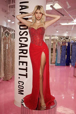 Portia & Scarlett Strapless Beaded Prom Dress PS24850C - B