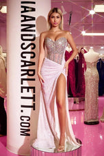 Portia & Scarlett Strapless Beaded Prom Dress PS24850C - B