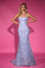 Portia & Scarlett Glitter Lace Fitted Prom Dress PS25251