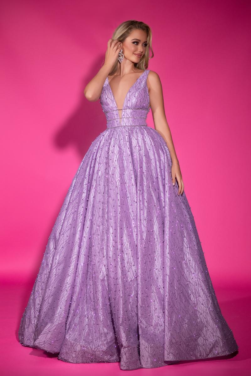 Portia & Scarlett V-Neck Ballgown Prom Dress PS25316 Portia & Scarlett V-Neck Ballgown Prom Dress PS25316