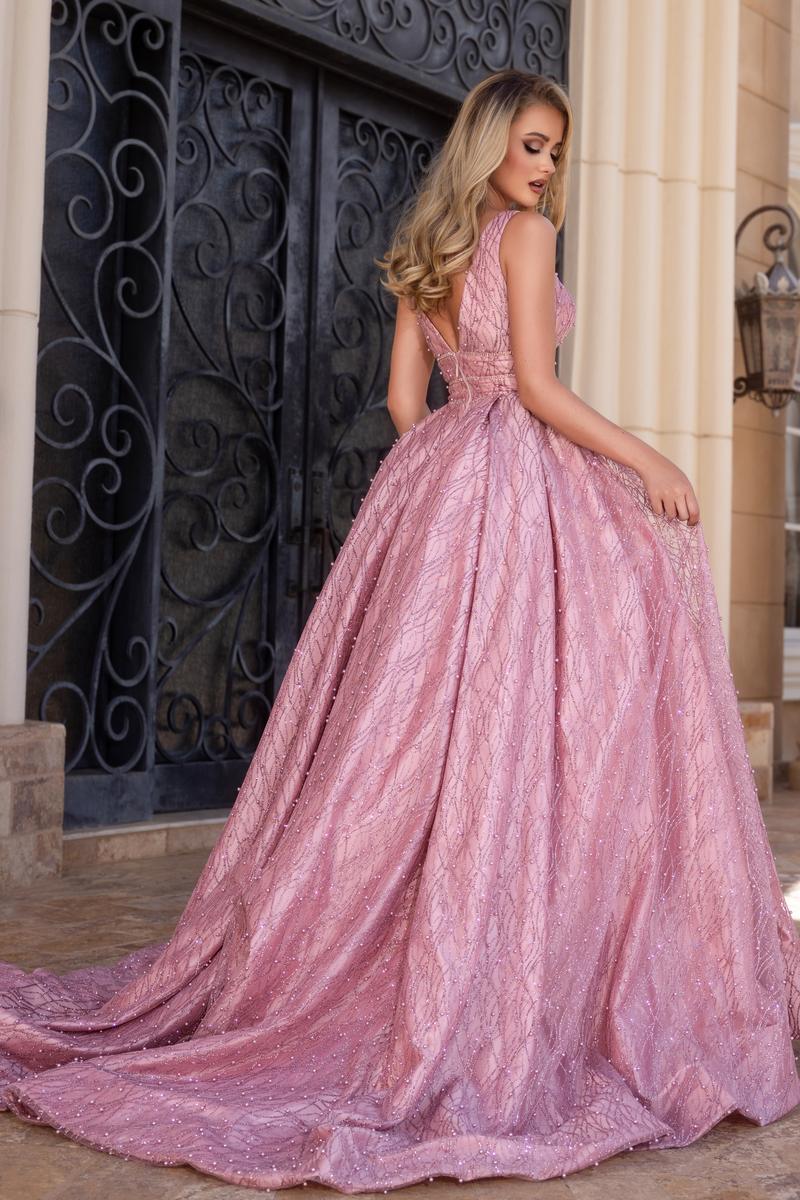 prom dress ball gown Portia & Scarlett V-Neck Ballgown Prom Dress PS25316