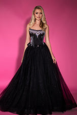 Portia & Scarlett Strapless Bows Ballgown PS25336