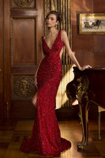 Portia & Scarlett Couture Open Back Prom Dress PS25453C