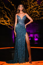 Portia & Scarlett Strapless Beaded Couture Dress PS25457C