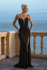 Portia & Scarlett Strapless Cateye Couture Dress PS25464C