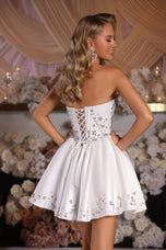 Portia and Scarlett Strapless Elongating Short Dress PS25567