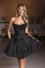 Portia and Scarlett Corset Bow HoCo Dress PS25700