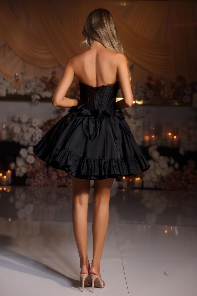 Portia and Scarlett Corset Bow HoCo Dress PS25700