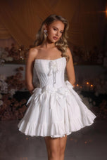 Portia and Scarlett Corset Bow HoCo Dress PS25700
