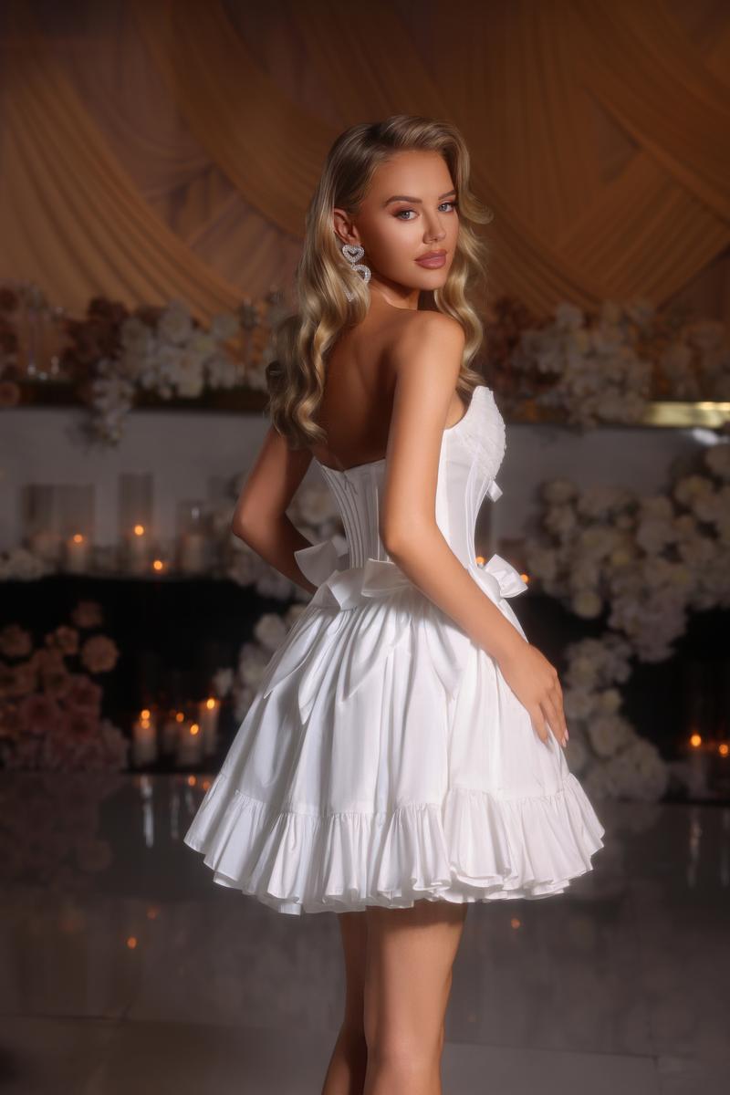 Portia and Scarlett Corset Bow HoCo Dress PS25700
