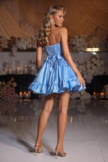 Portia and Scarlett Bow Ruffle Homecoming Dress PS25732