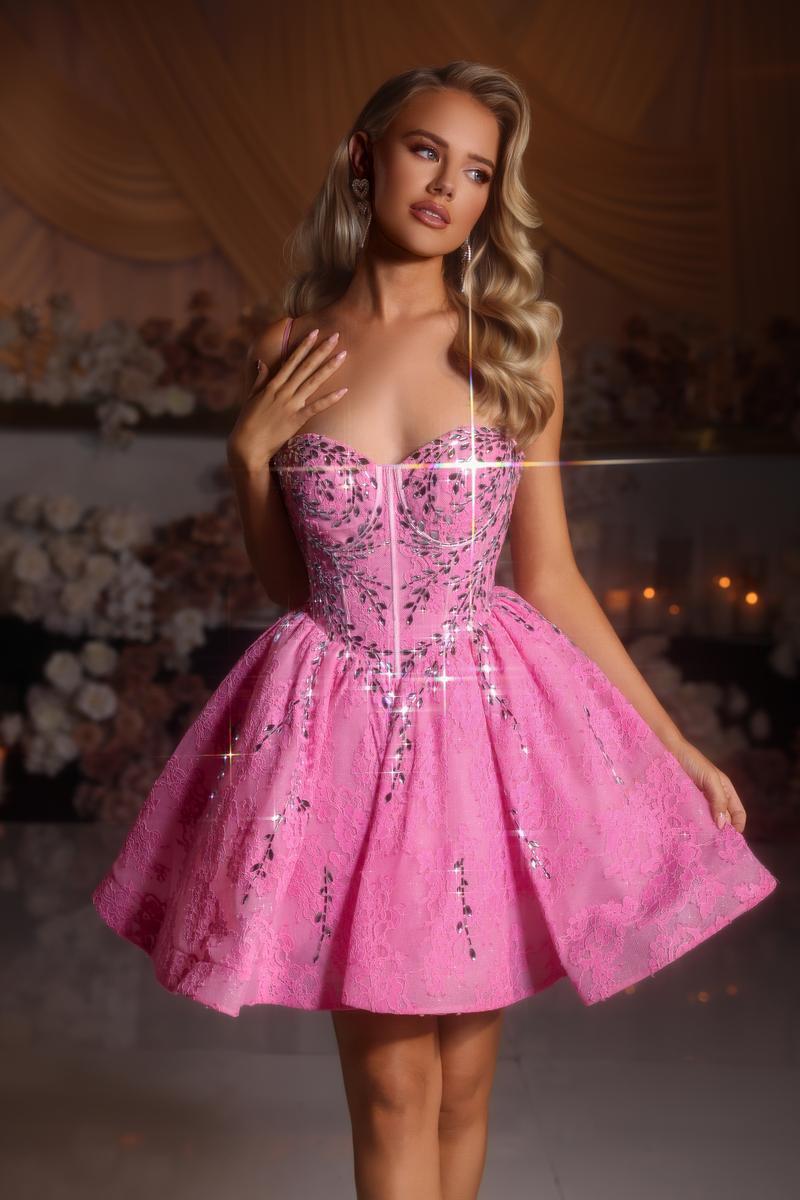 Portia and Scarlett Embellished A-Line HoCo Dress PS25784