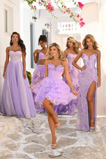Portia & Scarlett Two Piece Ruffle Skirt Prom Gown PS26272