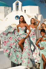 Portia & Scarlett Floral Corset Prom Dress PS26000