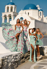 Portia & Scarlett Floral Corset Prom Dress PS26000
