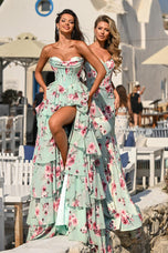 Portia & Scarlett Floral Corset Prom Dress PS26000