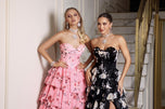 Portia & Scarlett A-Line Floral Print Prom Dress PS25960