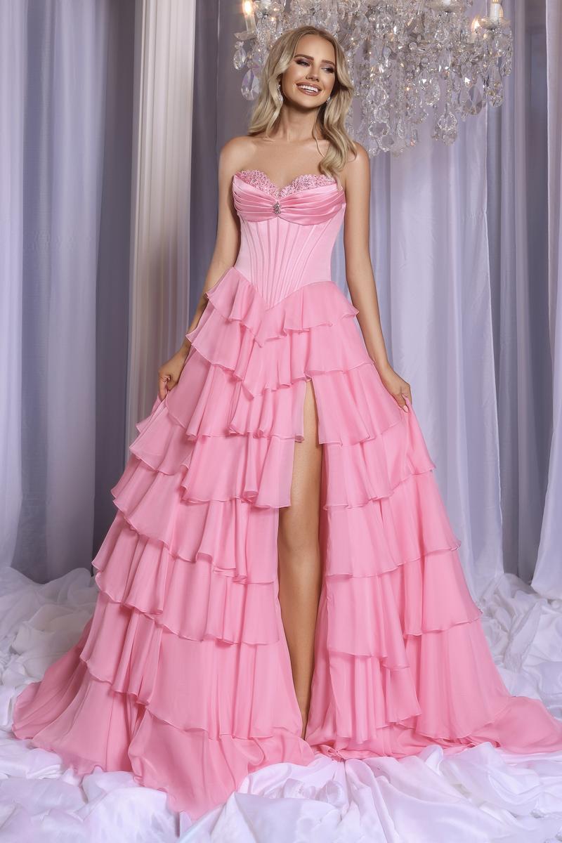 Portia & Scarlett Ruffle Ballgown Prom Dress PS25963