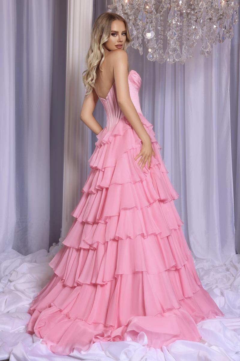 Portia & Scarlett Ruffle Ballgown Prom Dress PS25963