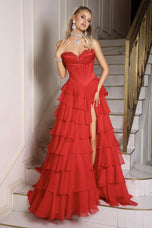 Portia & Scarlett Ruffle Ballgown Prom Dress PS25963