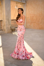 Portia & Scarlett Floral Corset Prom Dress PS26000