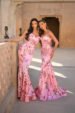 Portia & Scarlett Floral Corset Prom Dress PS26000