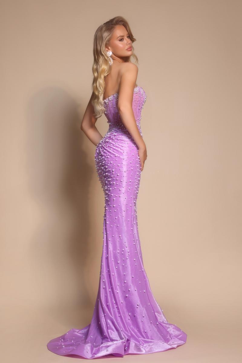Portia and Scarlett Pearl Illusion Prom Dress PS26002