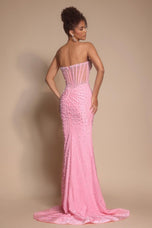 Portia and Scarlett Pearl Illusion Prom Dress PS26002